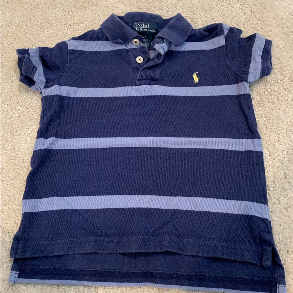Striped Little Boy Polo | Size 4